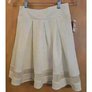 Charlotte Russe Women's Skirt Off White Small S NWT